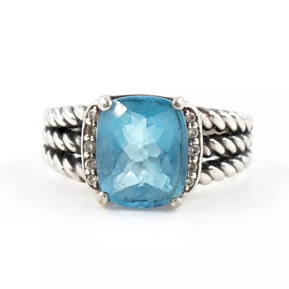 David Yurman Blue Topaz. - Picture 7 of 12